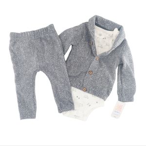 NWT 3- Piece Polar Bear Winter Set Baby Boy Size 12 months